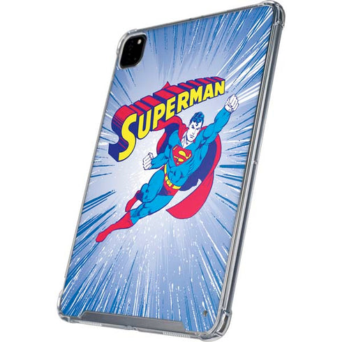 DC Comics Superman Vintage Action Pose iPad Pro 12.9in (2020) Clear Case