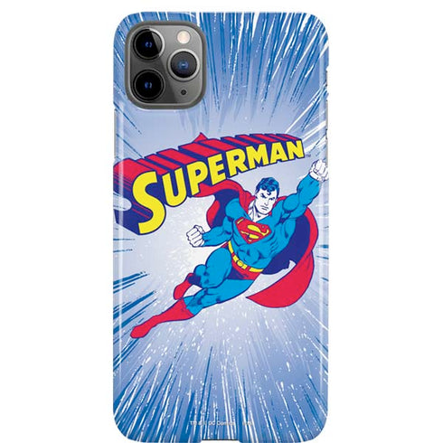 DC Comics Superman Vintage Action Pose iPhone Cases