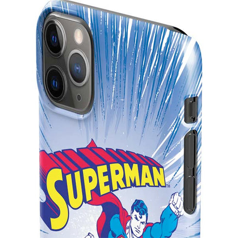 DC Comics Superman Vintage Action Pose iPhone 11 Pro Max Lite Case