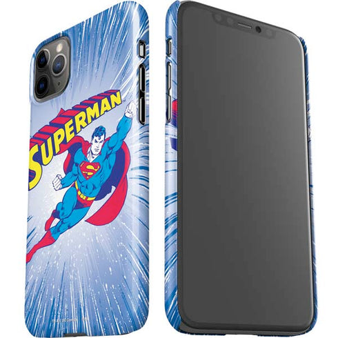 DC Comics Superman Vintage Action Pose iPhone 11 Pro Max Lite Case