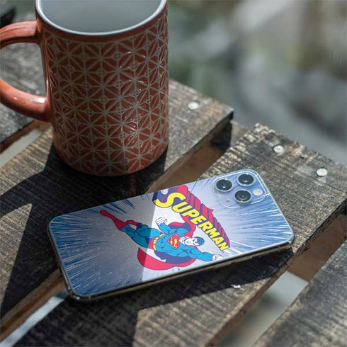 DC Comics Superman Vintage Action Pose iPhone 11 Pro Skin