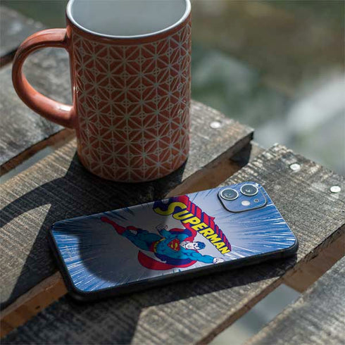 DC Comics Superman Vintage Action Pose iPhone 11 Skin