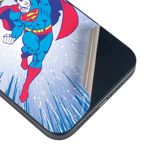 DC Comics Superman Vintage Action Pose iPhone 15 Skin