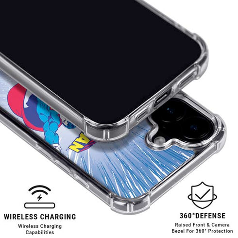 DC Comics Superman Vintage Action Pose iPhone 16 MagSafe Case
