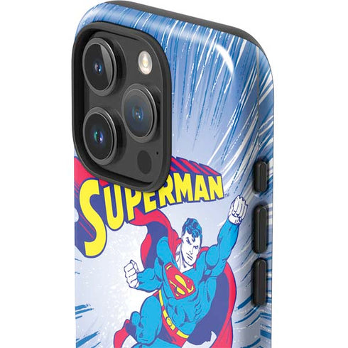 DC Comics Superman Vintage Action Pose iPhone 16 Pro Impact Case