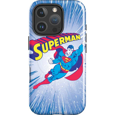 DC Comics Superman Vintage Action Pose iPhone 16 Pro Max Magsafe Impact Case