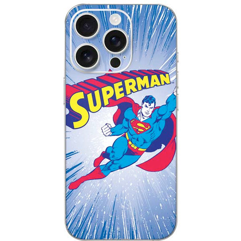 DC Comics Superman Vintage Action Pose iPhone 16 Pro Skin