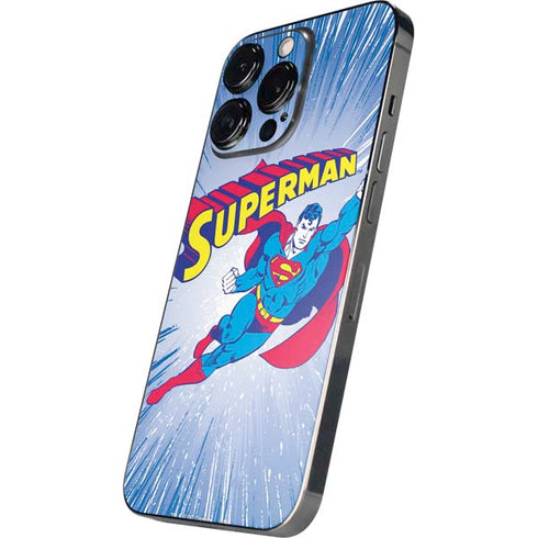 DC Comics Superman Vintage Action Pose iPhone 16 Pro Skin