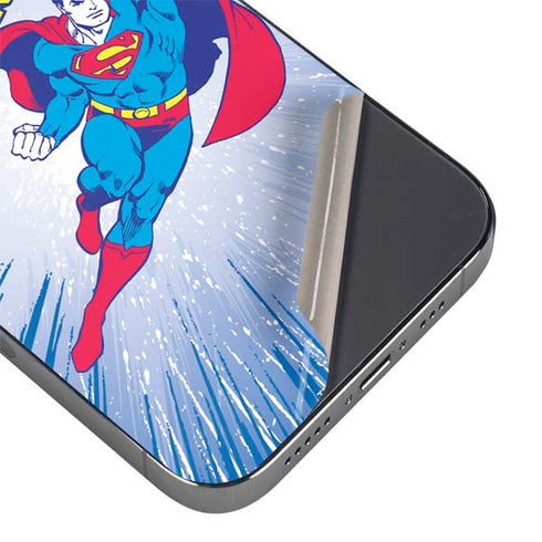DC Comics Superman Vintage Action Pose iPhone 16 Pro Skin