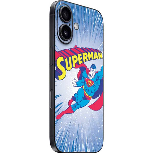 DC Comics Superman Vintage Action Pose iPhone 16 Skin
