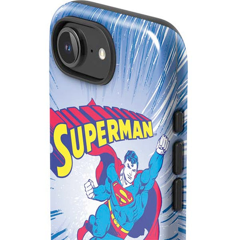 DC Comics Superman Vintage Action Pose iPhone 16e Impact Case