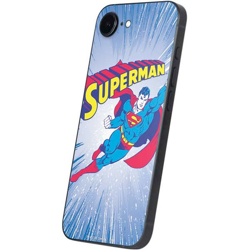 DC Comics Superman Vintage Action Pose iPhone 16e Skin