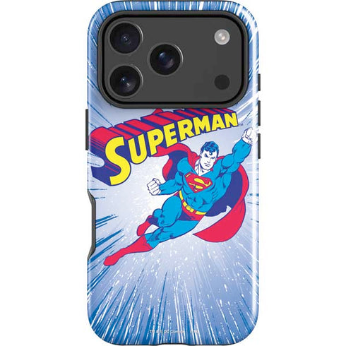 DC Comics Superman Vintage Action Pose iPhone 18 Pro Impact Case
