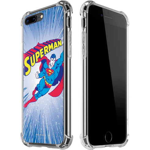 DC Comics Superman Vintage Action Pose iPhone Cases