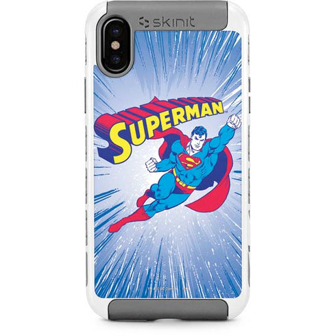 DC Comics Superman Vintage Action Pose iPhone Cases