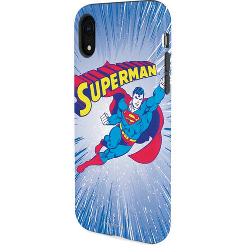 DC Comics Superman Vintage Action Pose iPhone XR Pro Case