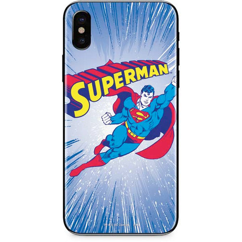 DC Comics Superman Vintage Action Pose iPhone XS Max Skin