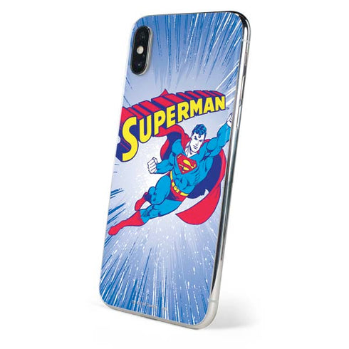 DC Comics Superman Vintage Action Pose iPhone XS Skin