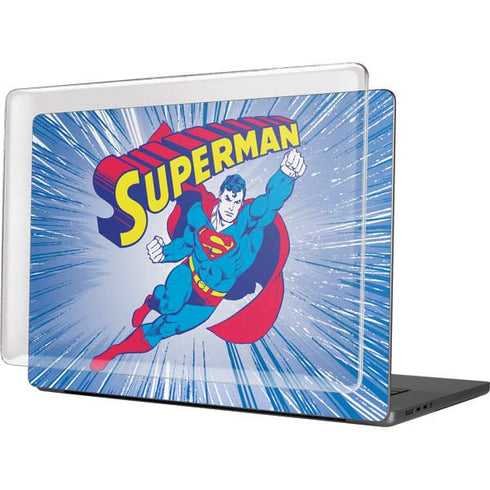 DC Comics Superman Vintage Action Pose MacBook Cases
