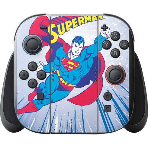 DC Comics Superman Vintage Action Pose Nintendo Switch 2 (2025) with Joy-Con Skin