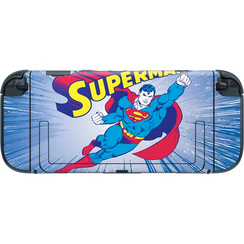 DC Comics Superman Vintage Action Pose Nintendo Switch 2 (2025) with Joy-Con Skin