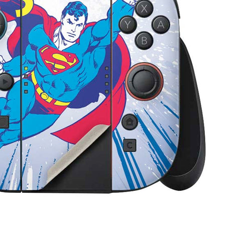 DC Comics Superman Vintage Action Pose Nintendo Switch 2 (2025) Joy-Con Controller Skin