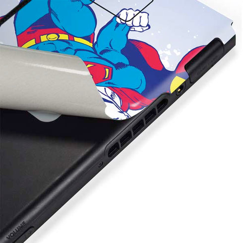 DC Comics Superman Vintage Action Pose Nintendo Switch Bundle Skin