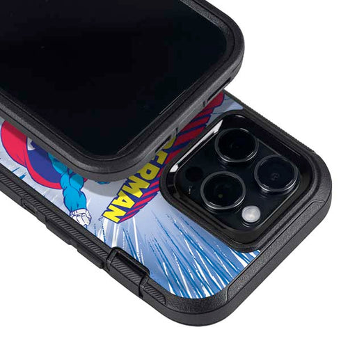 DC Comics Superman Vintage Action Pose Otterbox Defender iPhone Skin