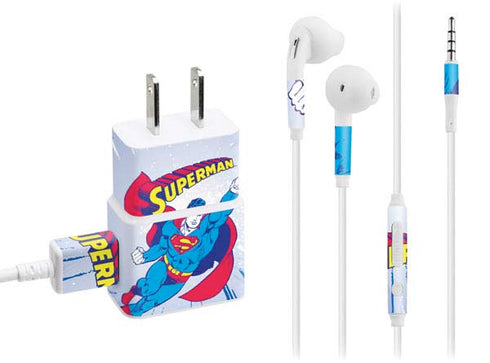 DC Comics Superman Vintage Action Pose Phone Charger Skin