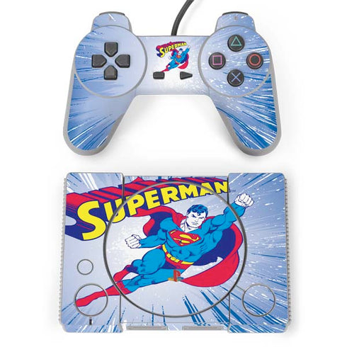 DC Comics Superman Vintage Action Pose PlayStation Classic Bundle Skin