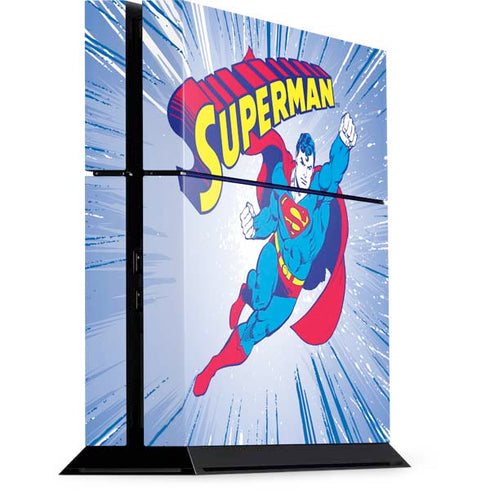 DC Comics Superman Vintage Action Pose PS4 Console Skin