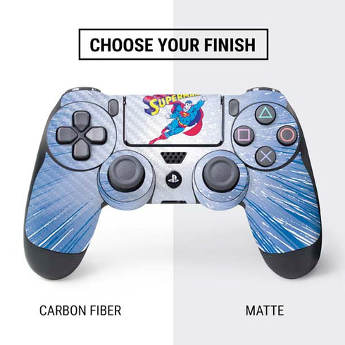 DC Comics Superman Vintage Action Pose PS4 Controller Skin