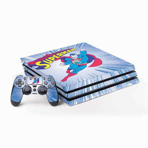 DC Comics Superman Vintage Action Pose PS4 Pro Bundle Skin