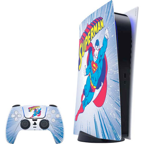 DC Comics Superman Vintage Action Pose PlayStation PS5 Skins