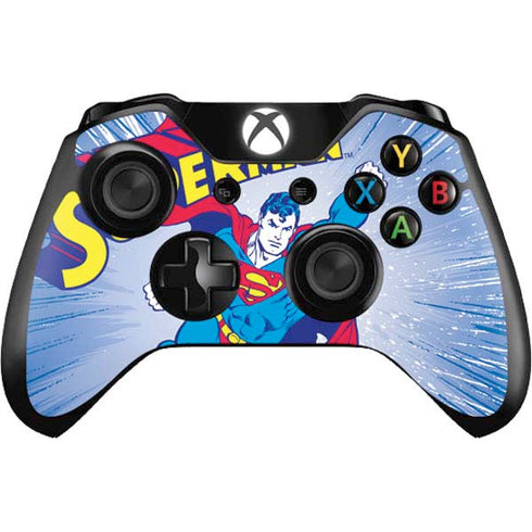 DC Comics Superman Vintage Action Pose Xbox One Controller Skin
