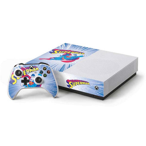 DC Comics Superman Vintage Action Pose Xbox One S All-Digital Edition Bundle Skin