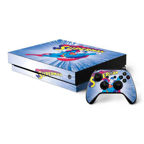 DC Comics Superman Vintage Action Pose Xbox One X Bundle Skin