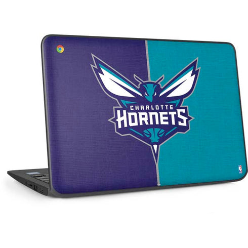 NBA Charlotte Hornets Canvas HP Chromebook Skin