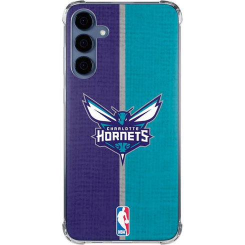 NBA Charlotte Hornets Canvas Galaxy A35 5G Clear Case