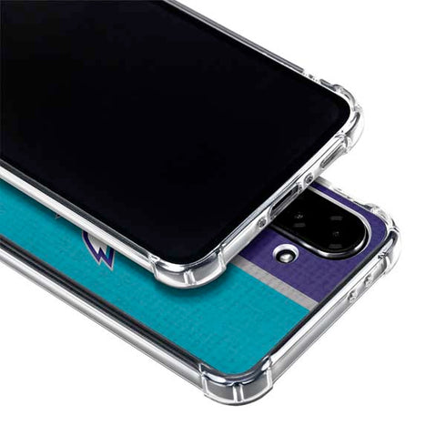 NBA Charlotte Hornets Canvas Galaxy A36 5G Clear Case