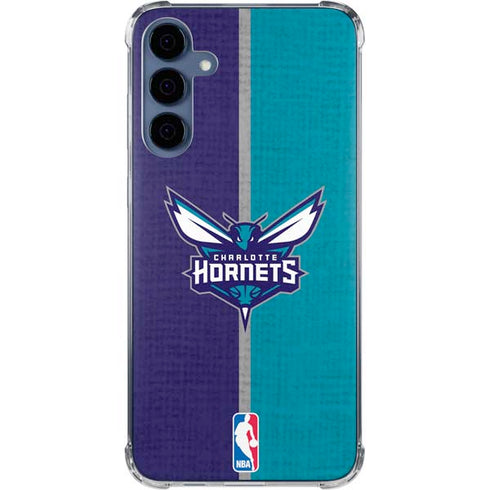NBA Charlotte Hornets Canvas Galaxy A55 5G Clear Case