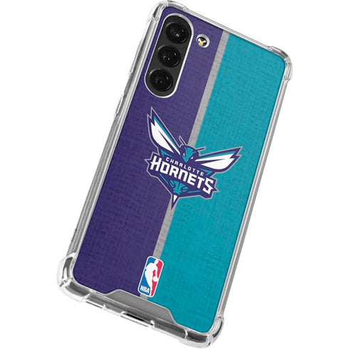 NBA Charlotte Hornets Canvas Galaxy S24 FE Clear Case