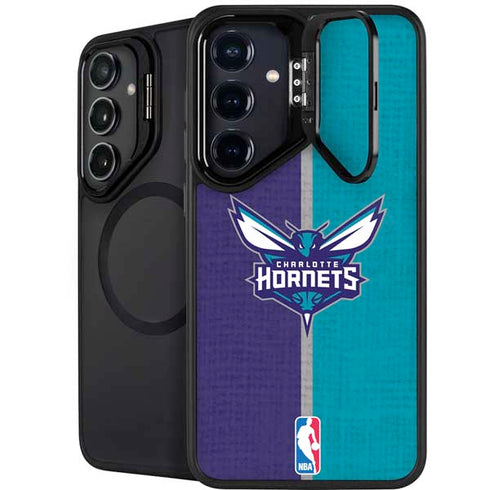NBA Charlotte Hornets Canvas Galaxy S24 Plus Kickstand Case