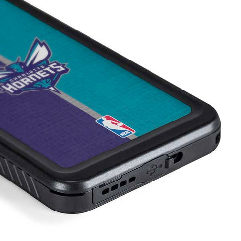 NBA Charlotte Hornets Canvas Galaxy S24 Plus Waterproof Case