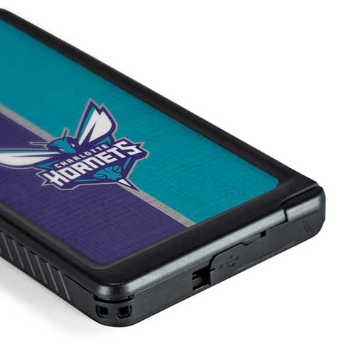 NBA Charlotte Hornets Canvas Galaxy S24 Ultra Waterproof Case