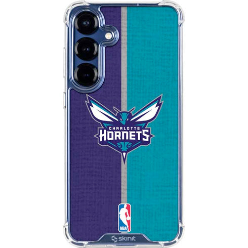 NBA Charlotte Hornets Canvas Galaxy S25 Clear Case