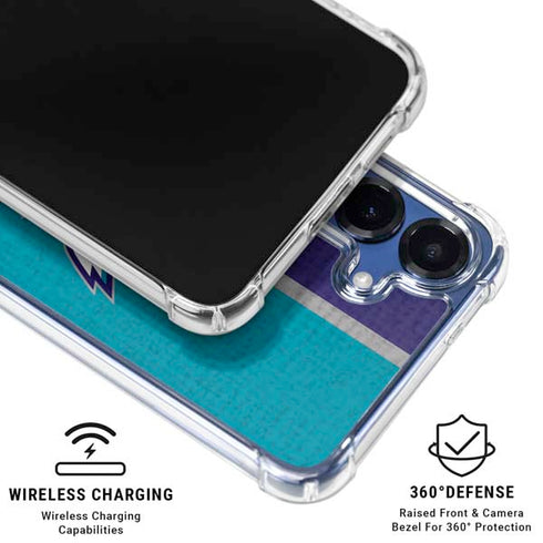 NBA Charlotte Hornets Canvas Galaxy S25 Clear Case