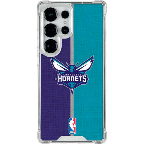NBA Charlotte Hornets Canvas Galaxy S25 Ultra Clear Case