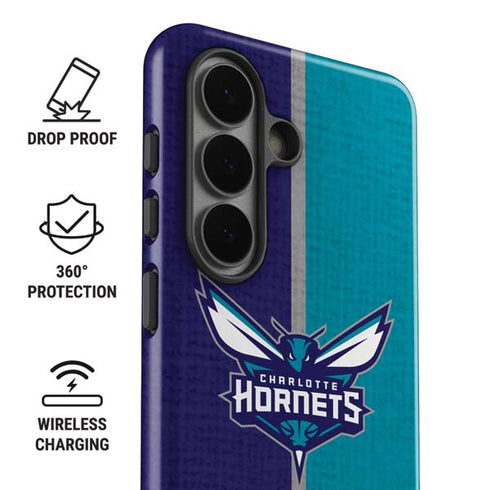 NBA Charlotte Hornets Canvas Galaxy S26 Impact Case