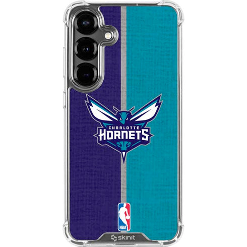 NBA Charlotte Hornets Canvas Galaxy S26 Plus Clear Case